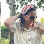 סרט לשיער – 'רד קיס' – אדום לבן'2
