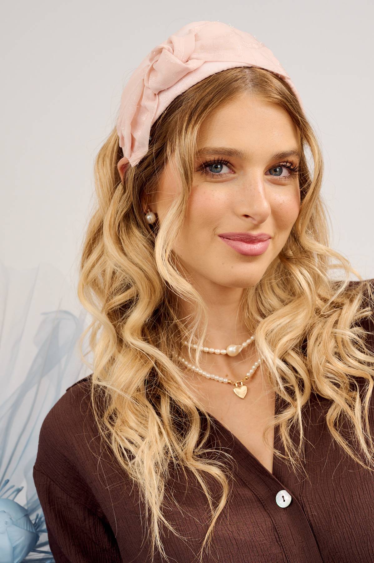 קשת לשיער – 'לונה' – ורוד רך (1)