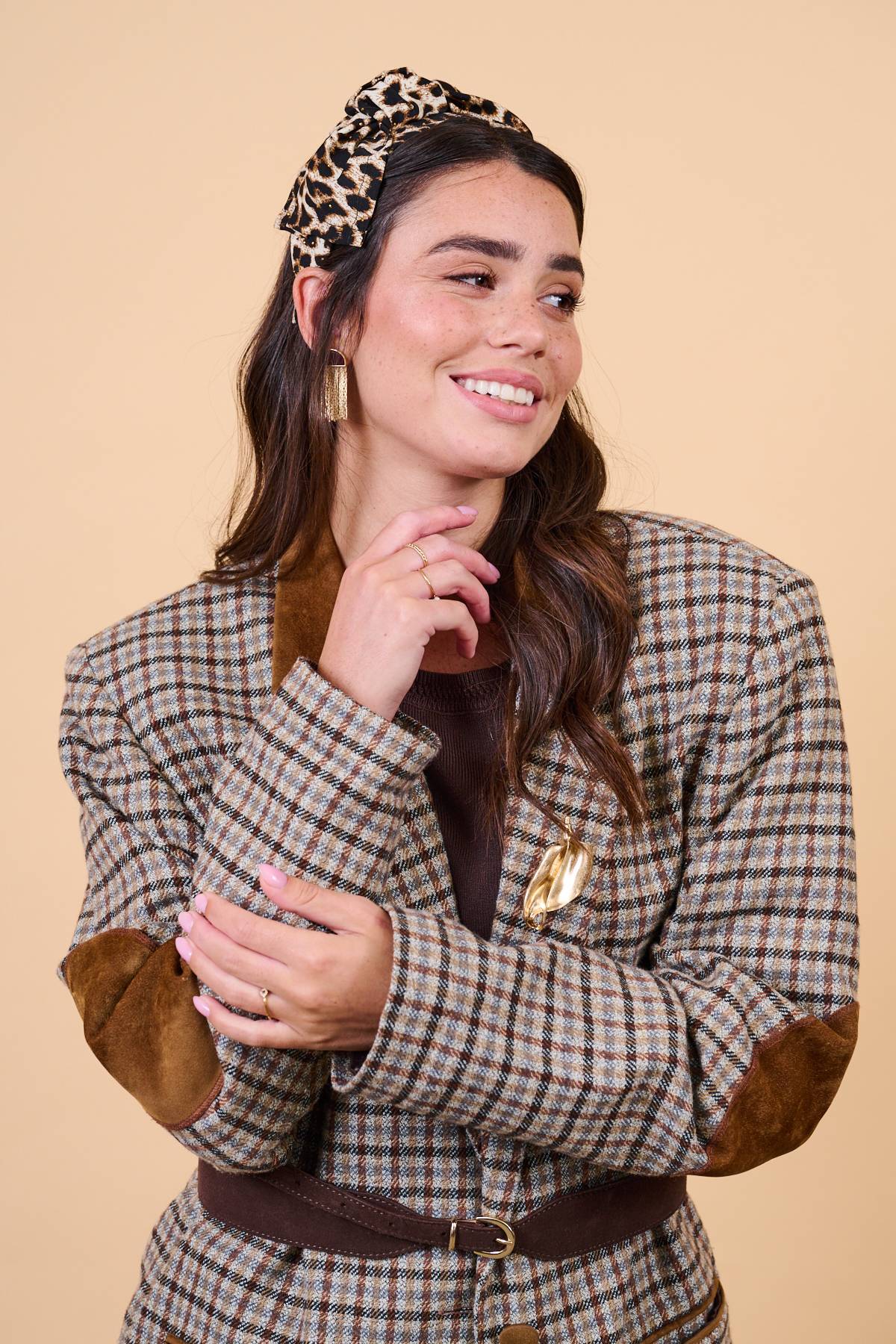 קשת לשיער - 'מרלן' - מנומר