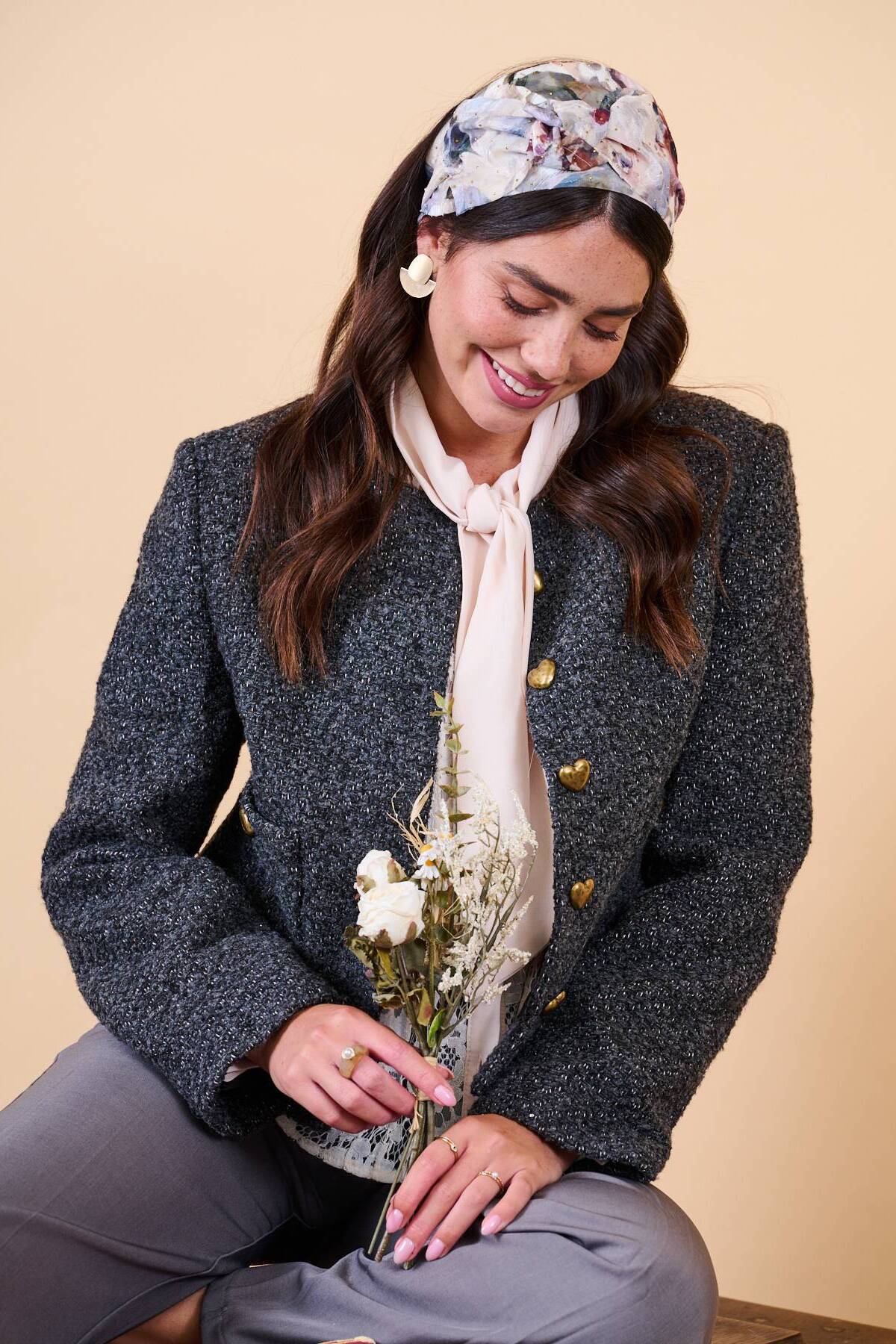 סרט לשיער - 'נינה' - בהיר