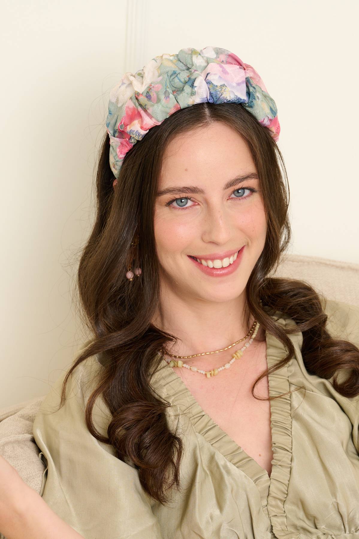 קשת לשיער - 'אביב' - ירוק